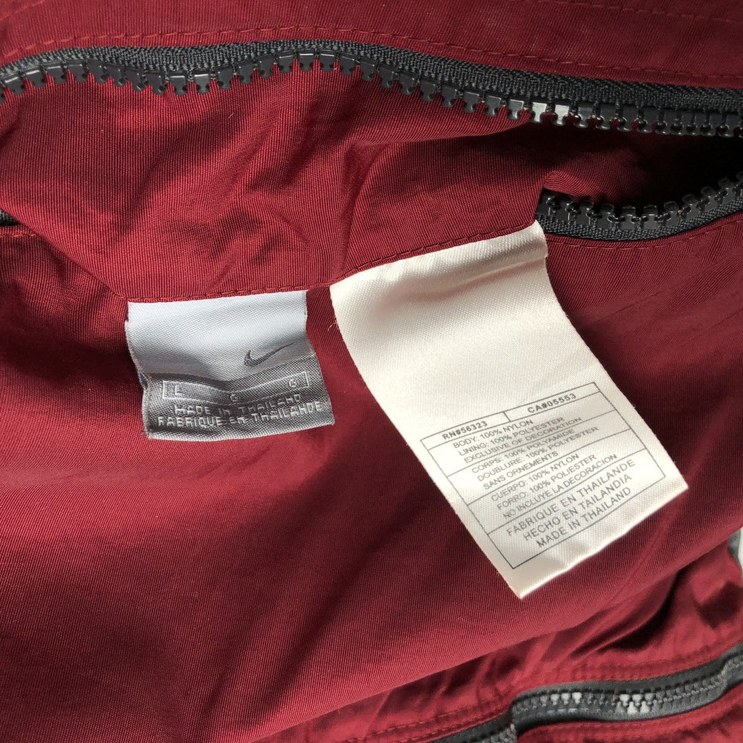2000'S Nike reversible nylon parka, men's size L Nylon burgundy type Vintage Second Hand