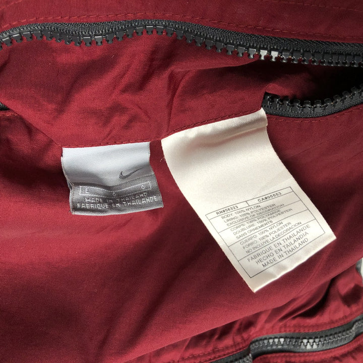 2000'S Nike reversible nylon parka, men's size L Nylon burgundy type Vintage Second Hand