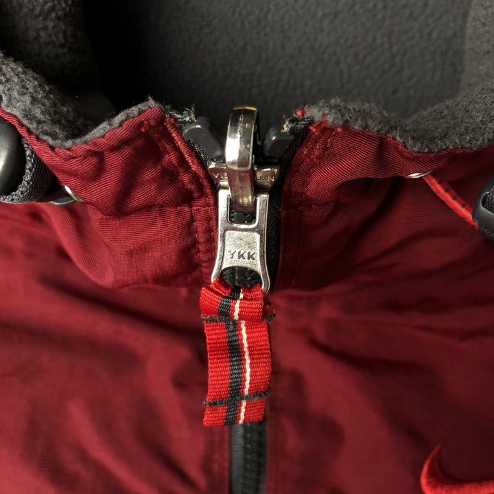 2000'S Nike reversible nylon parka, men's size L Nylon burgundy type Vintage Second Hand