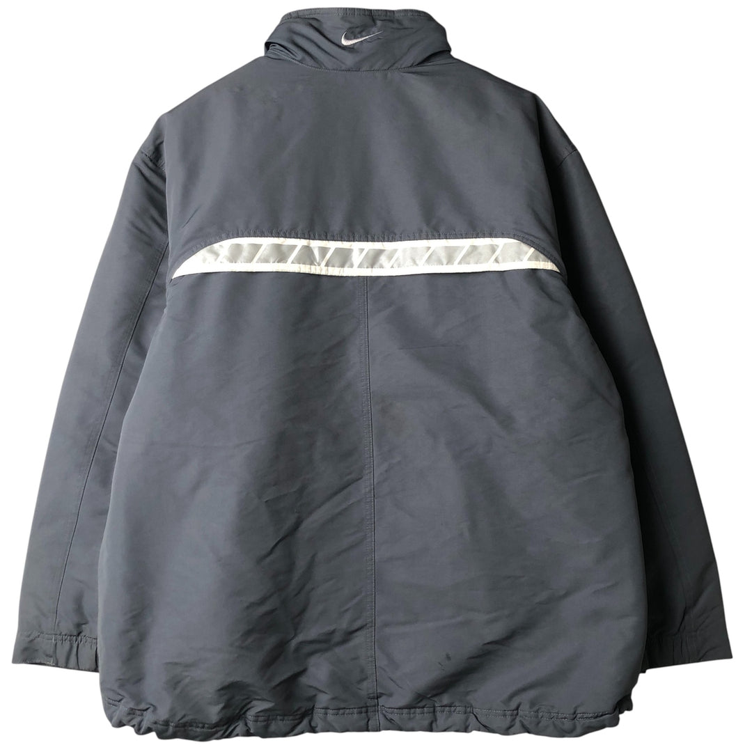 2000'S Nike padded puffer jacket, men's size L polyester gray type Vintage Second Hand