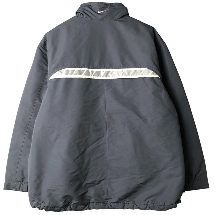 2000'S Nike padded puffer jacket, men's size L polyester gray type Vintage Second Hand