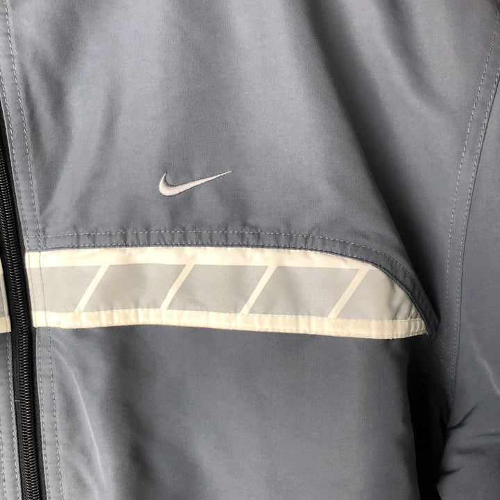 2000'S Nike padded puffer jacket, men's size L polyester gray type Vintage Second Hand