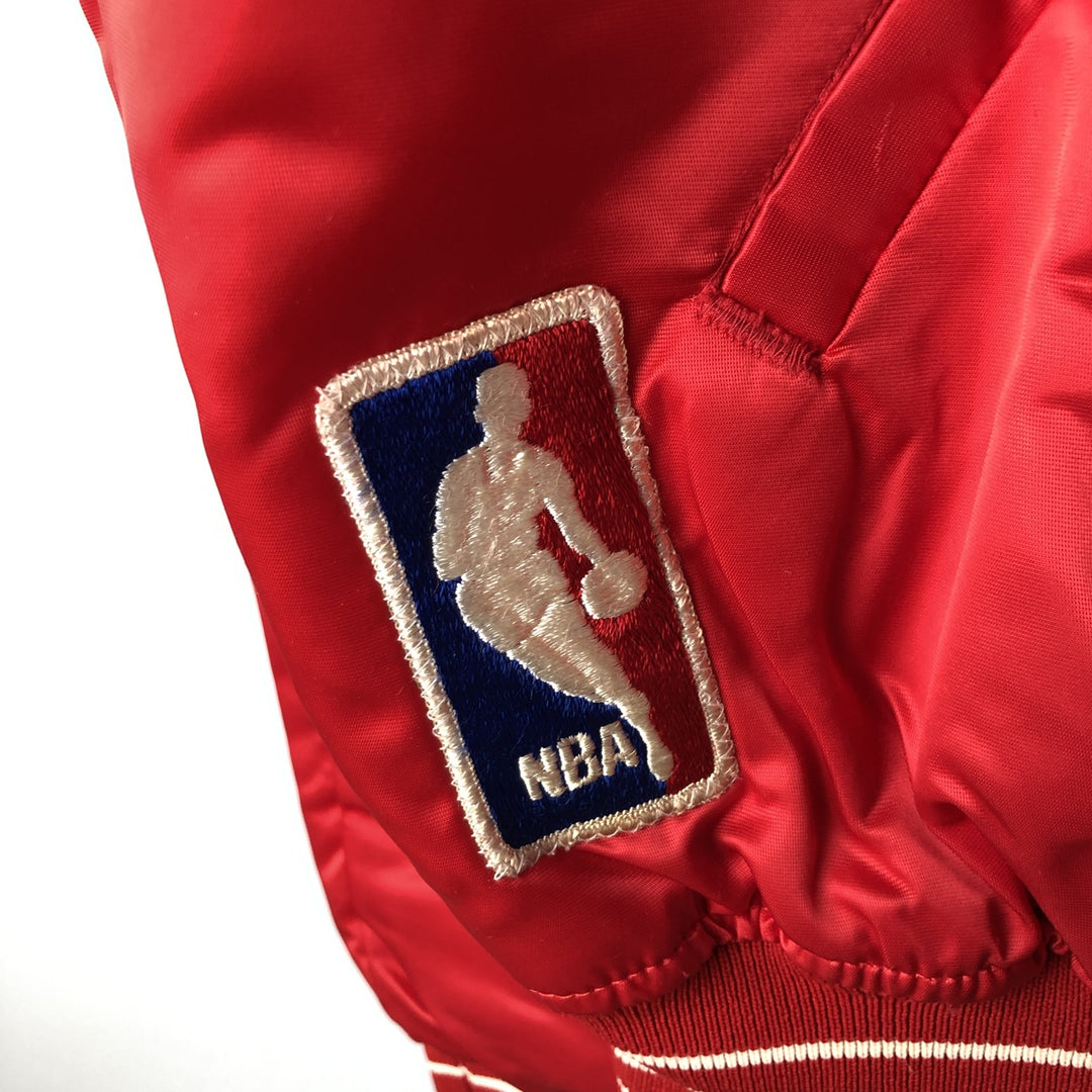 90'S Starter NBA Chicago Bulls Nylon Varsity Jacket, Men's Size XL Nylon red type Vintage Second Hand