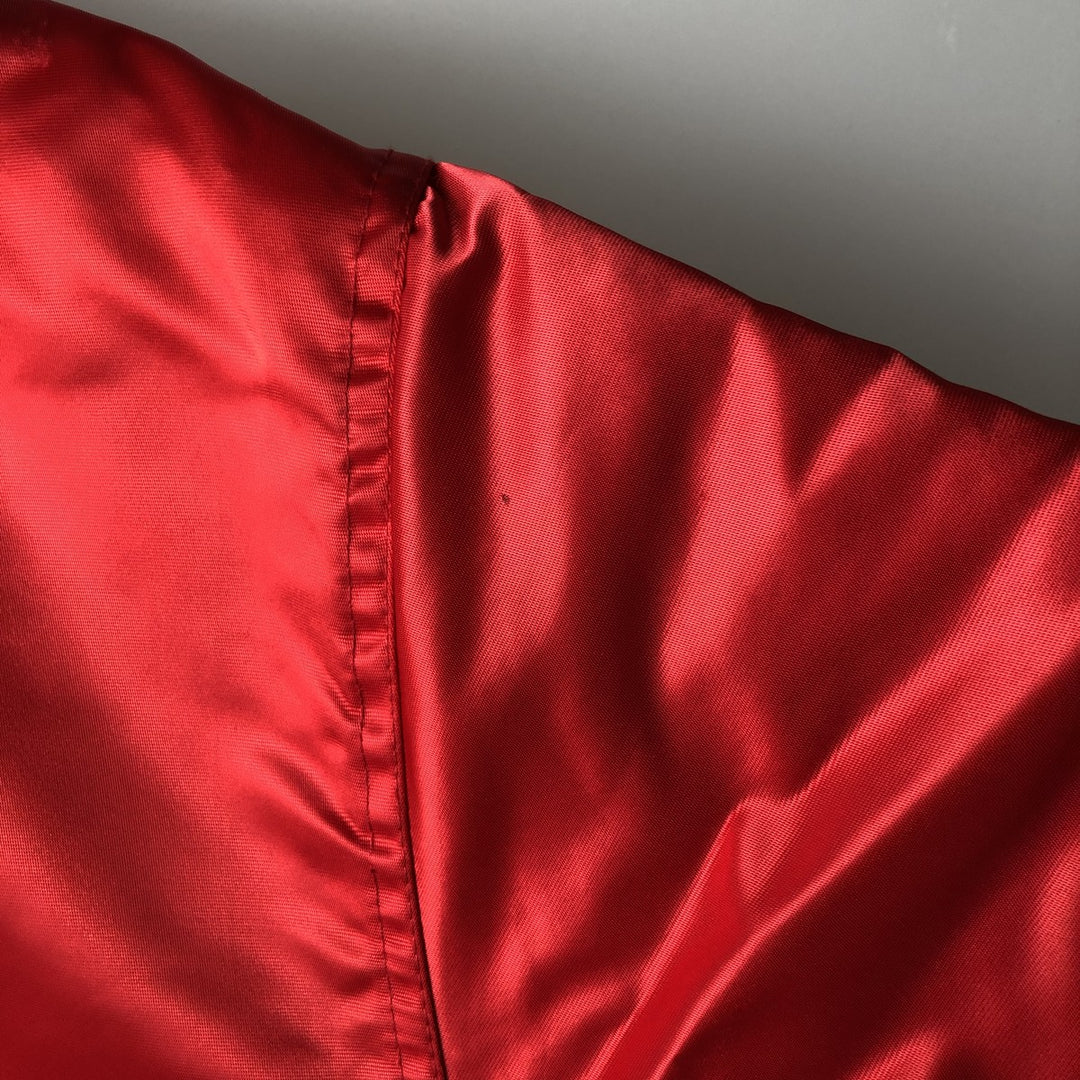 90'S Starter NBA Chicago Bulls Nylon Varsity Jacket, Men's Size XL Nylon red type Vintage Second Hand