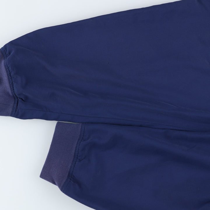 Vintage 90'S adidas V-neck warm-up pullover, size L, men's polyester navy blue type Vintage Second Hand