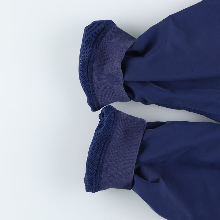 Vintage 90'S adidas V-neck warm-up pullover, size L, men's polyester navy blue type Vintage Second Hand