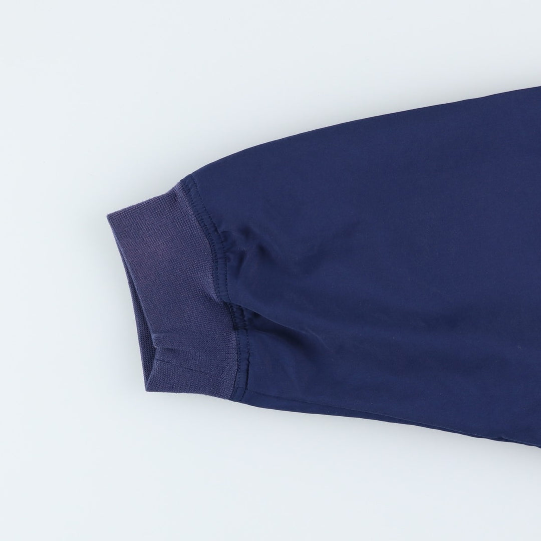 Vintage 90'S adidas V-neck warm-up pullover, size L, men's polyester navy blue type Vintage Second Hand