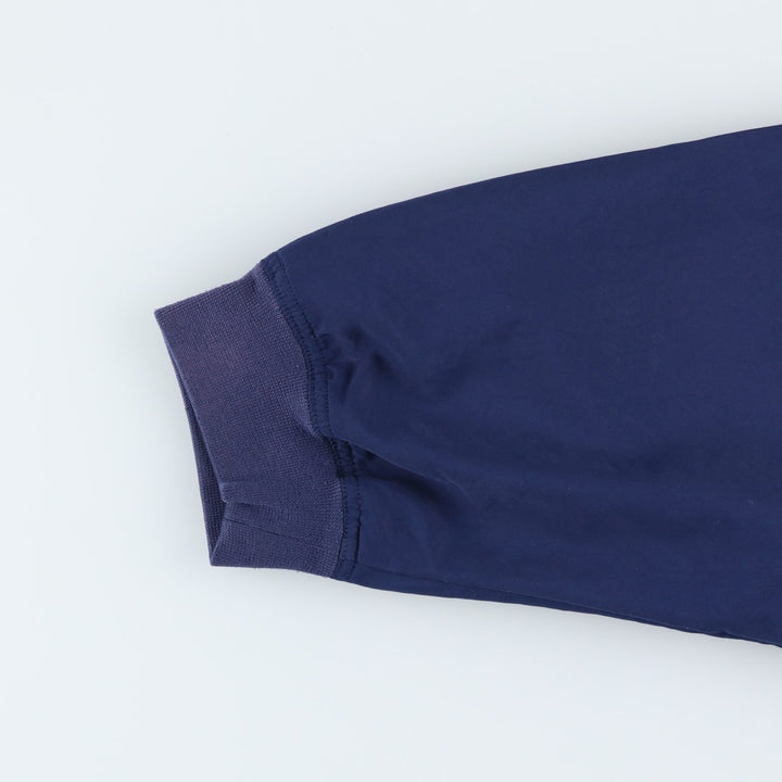 Vintage 90'S adidas V-neck warm-up pullover, size L, men's polyester navy blue type Vintage Second Hand