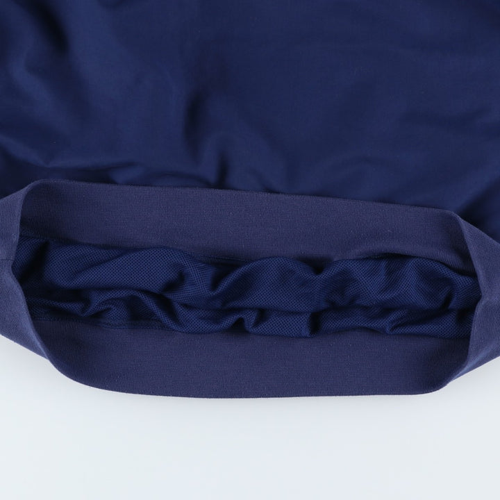 Vintage 90'S adidas V-neck warm-up pullover, size L, men's polyester navy blue type Vintage Second Hand