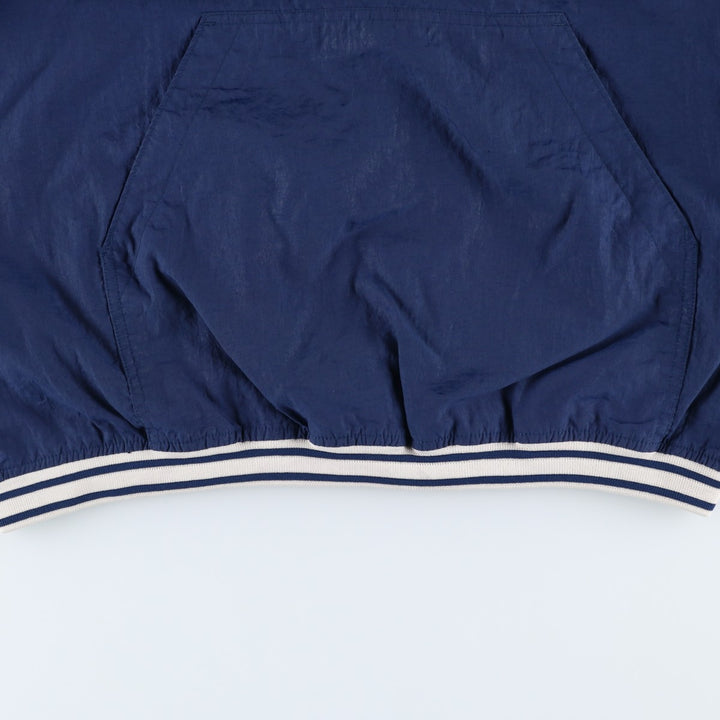 90'S Nike V-neck nylon pullover, men's size L, vintage Nylon navy blue type Vintage Second Hand