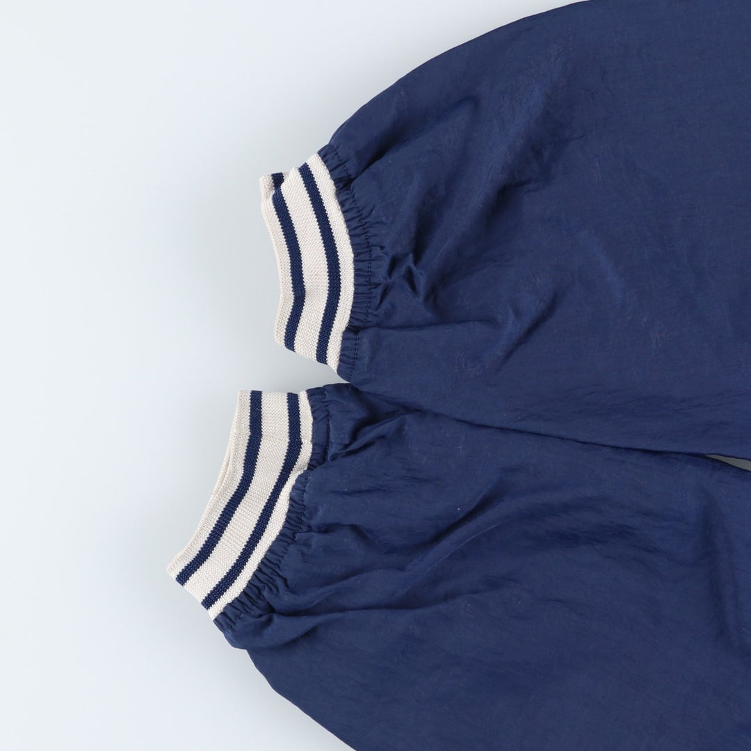 90'S Nike V-neck nylon pullover, men's size L, vintage Nylon navy blue type Vintage Second Hand