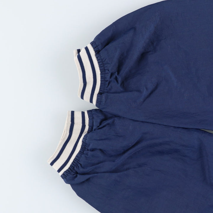 90'S Nike V-neck nylon pullover, men's size L, vintage Nylon navy blue type Vintage Second Hand
