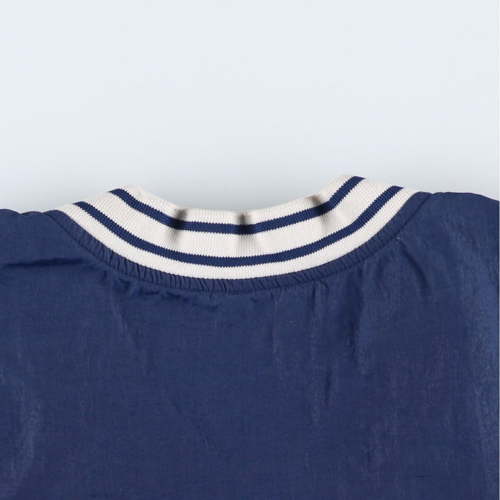 90'S Nike V-neck nylon pullover, men's size L, vintage Nylon navy blue type Vintage Second Hand