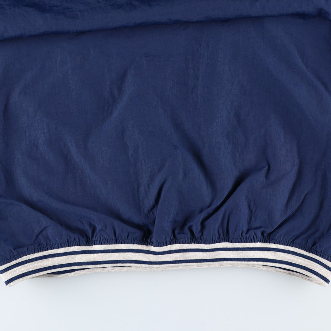 90'S Nike V-neck nylon pullover, men's size L, vintage Nylon navy blue type Vintage Second Hand