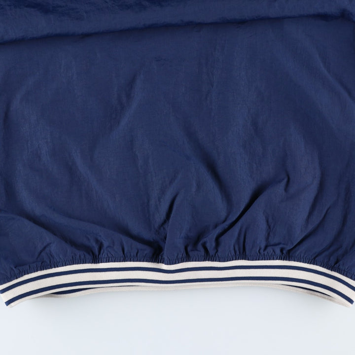 90'S Nike V-neck nylon pullover, men's size L, vintage Nylon navy blue type Vintage Second Hand