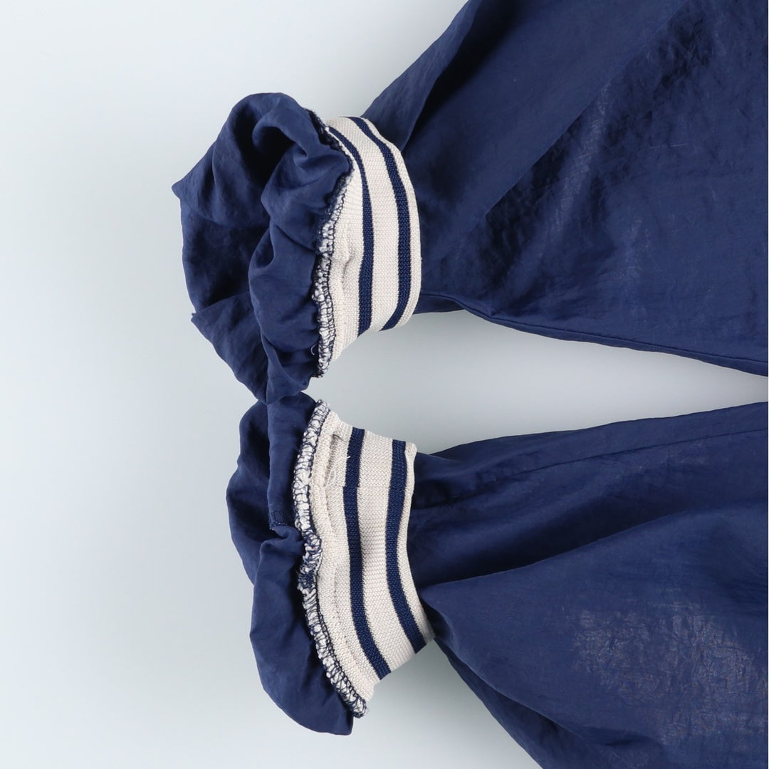 90'S Nike V-neck nylon pullover, men's size L, vintage Nylon navy blue type Vintage Second Hand
