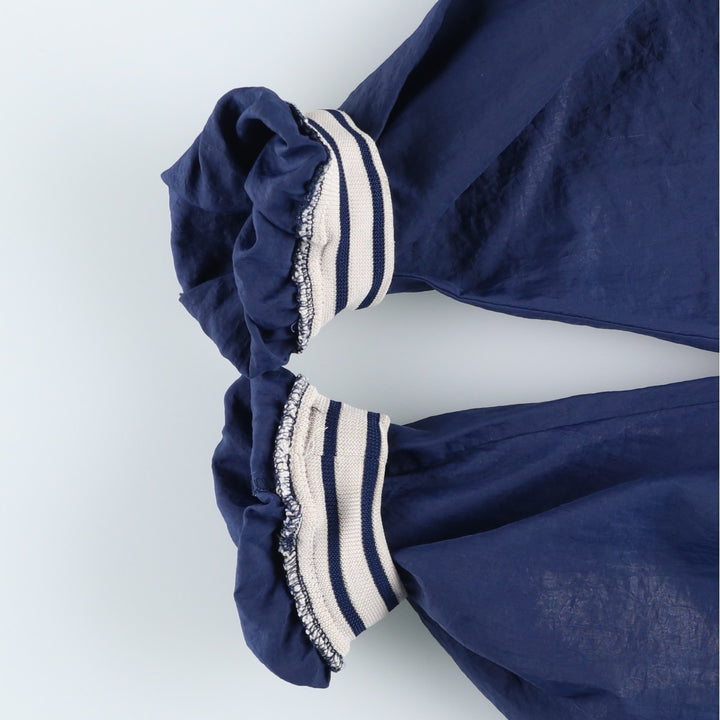 90'S Nike V-neck nylon pullover, men's size L, vintage Nylon navy blue type Vintage Second Hand