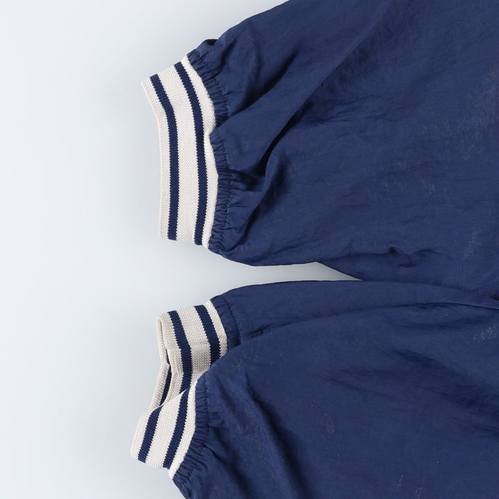 90'S Nike V-neck nylon pullover, men's size L, vintage Nylon navy blue type Vintage Second Hand