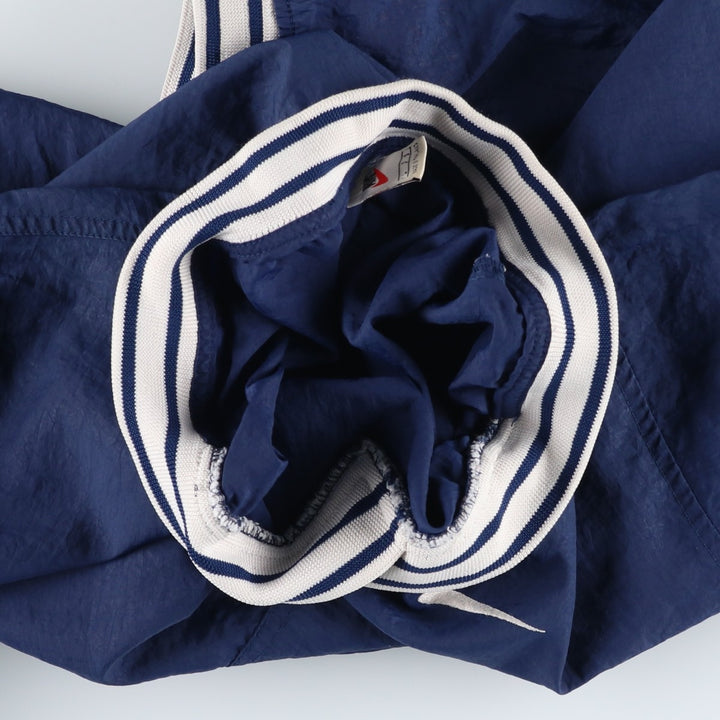 90'S Nike V-neck nylon pullover, men's size L, vintage Nylon navy blue type Vintage Second Hand