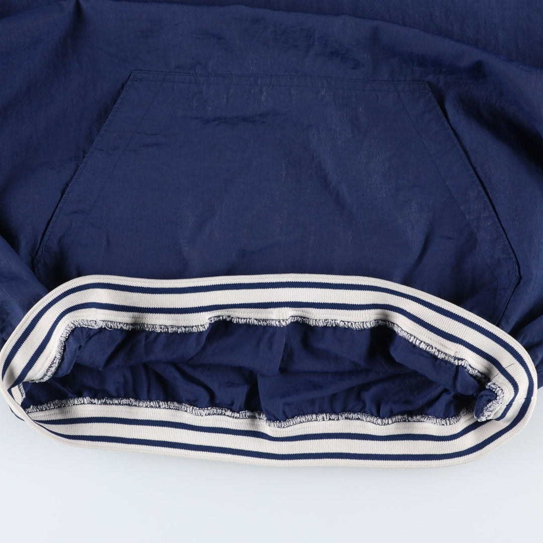 90'S Nike V-neck nylon pullover, men's size L, vintage Nylon navy blue type Vintage Second Hand