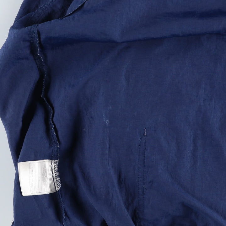 90'S Nike V-neck nylon pullover, men's size L, vintage Nylon navy blue type Vintage Second Hand