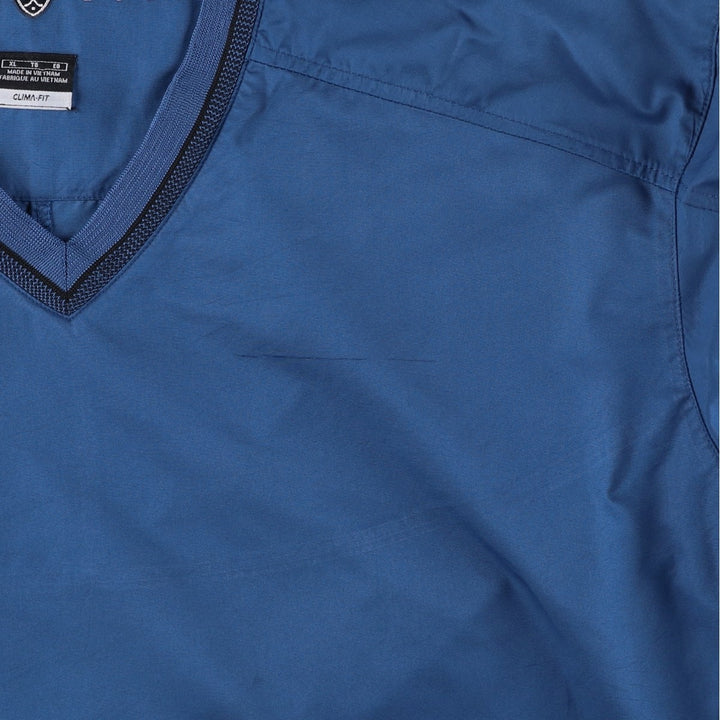 2000'S Nike Golf CLIMA-FIT V-Neck Warm-Up Pullover, Men's Size XL polyester blue type Vintage Second Hand
