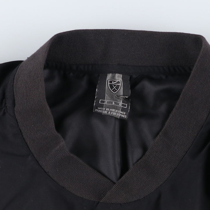 Nike Golf V-neck warm-up pullover, men's size L polyester black type Vintage Second Hand