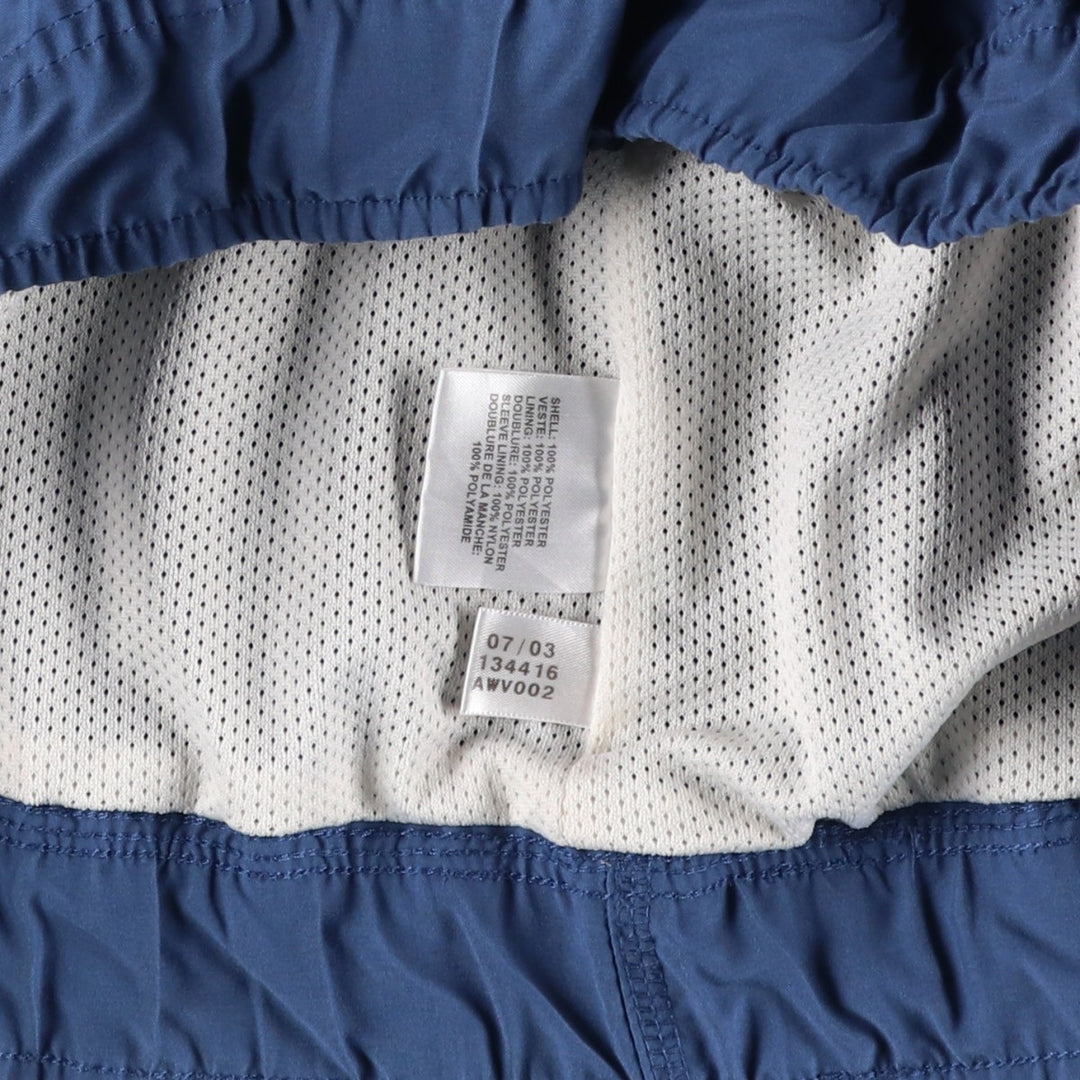 2000'S adidas CLIMASHELL WIND V-neck warm-up pullover, men's size XL polyester blue type Vintage Second Hand