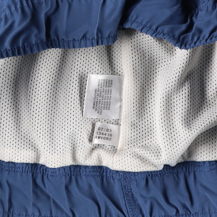 2000'S adidas CLIMASHELL WIND V-neck warm-up pullover, men's size XL polyester blue type Vintage Second Hand