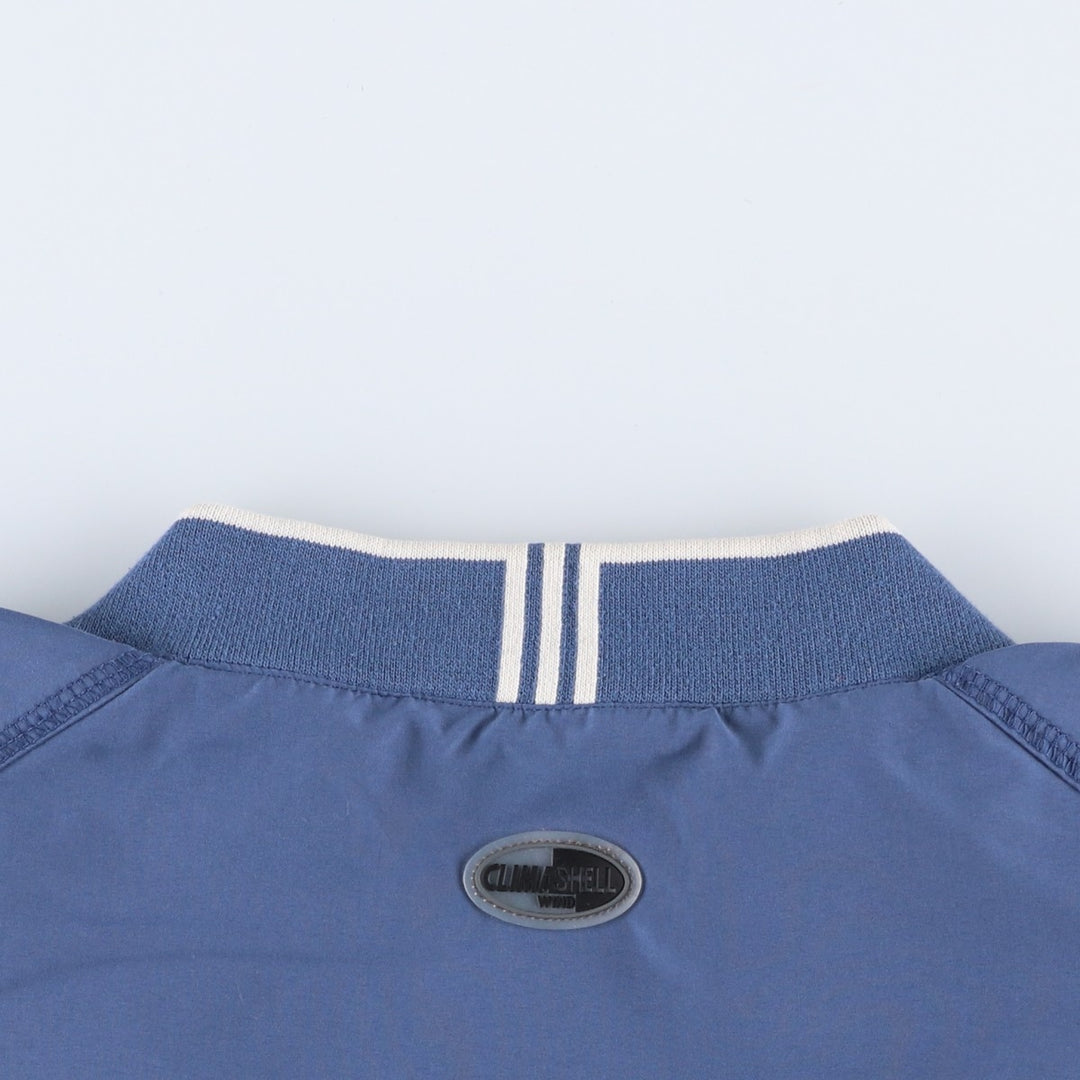 2000'S adidas CLIMASHELL WIND V-neck warm-up pullover, men's size XL polyester blue type Vintage Second Hand