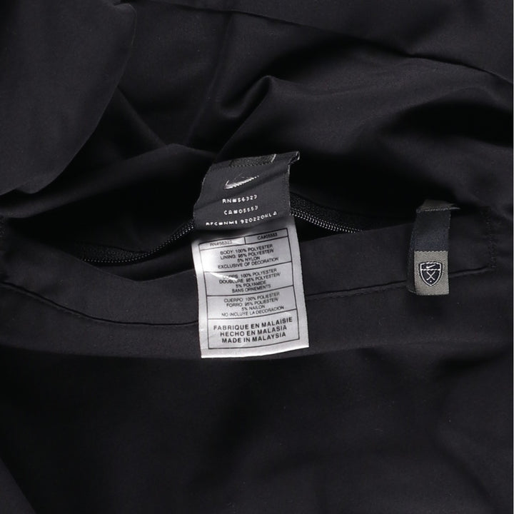 Nike Golf Check Pattern Reversible V-Neck Warm-Up Pullover, Men's Size L polyester black type Vintage Second Hand