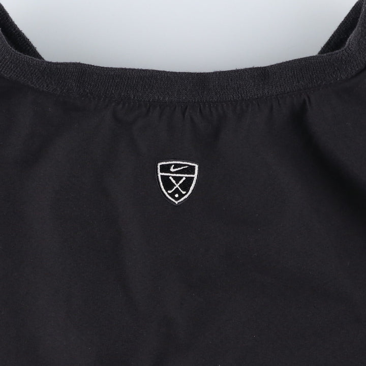 Nike Golf Check Pattern Reversible V-Neck Warm-Up Pullover, Men's Size L polyester black type Vintage Second Hand