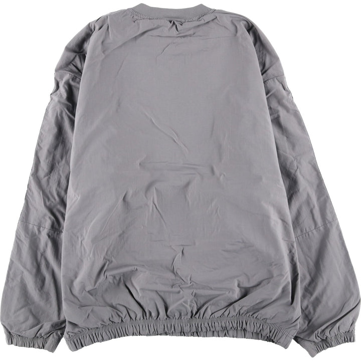 Reebok V-neck nylon pullover, men's size M Nylon gray type Vintage Second Hand