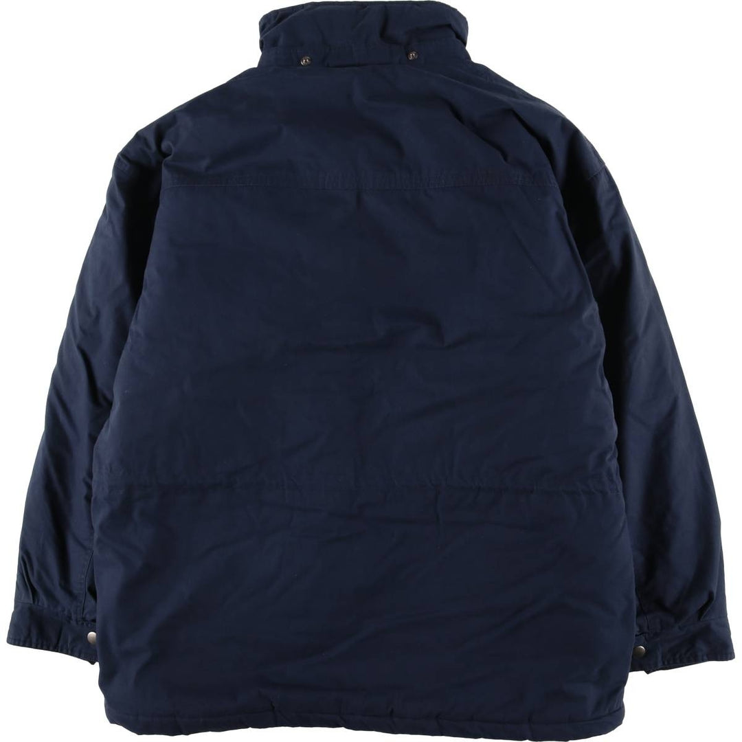 90'S St. John's Bay padded puffer jacket, men's size L cotton navy blue type Vintage Second Hand