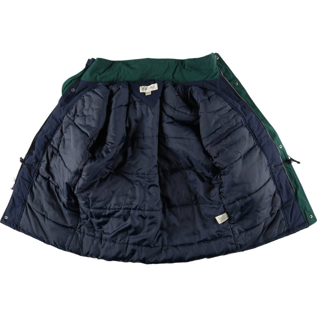 90'S St. John's Bay padded puffer jacket, men's size L cotton navy blue type Vintage Second Hand