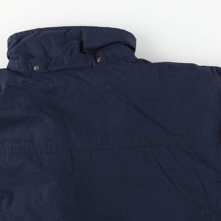 90'S St. John's Bay padded puffer jacket, men's size L cotton navy blue type Vintage Second Hand