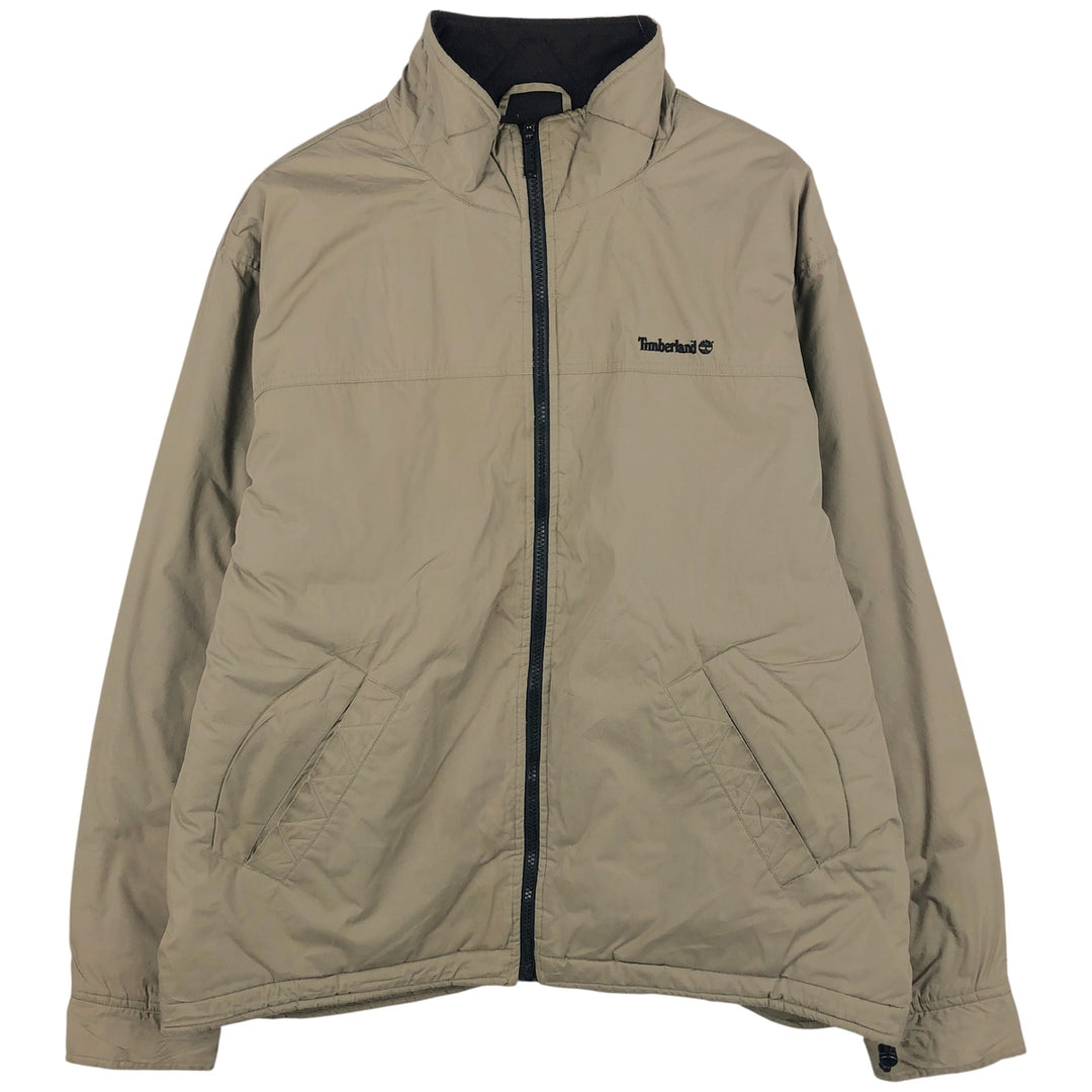 90s-00'S Timberland WEATHERGEAR windbreaker, men's size L polyester Beige type Vintage Second Hand