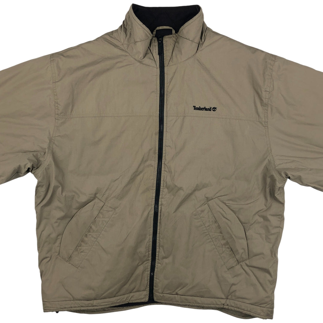 90s-00'S Timberland WEATHERGEAR windbreaker, men's size L polyester Beige type Vintage Second Hand