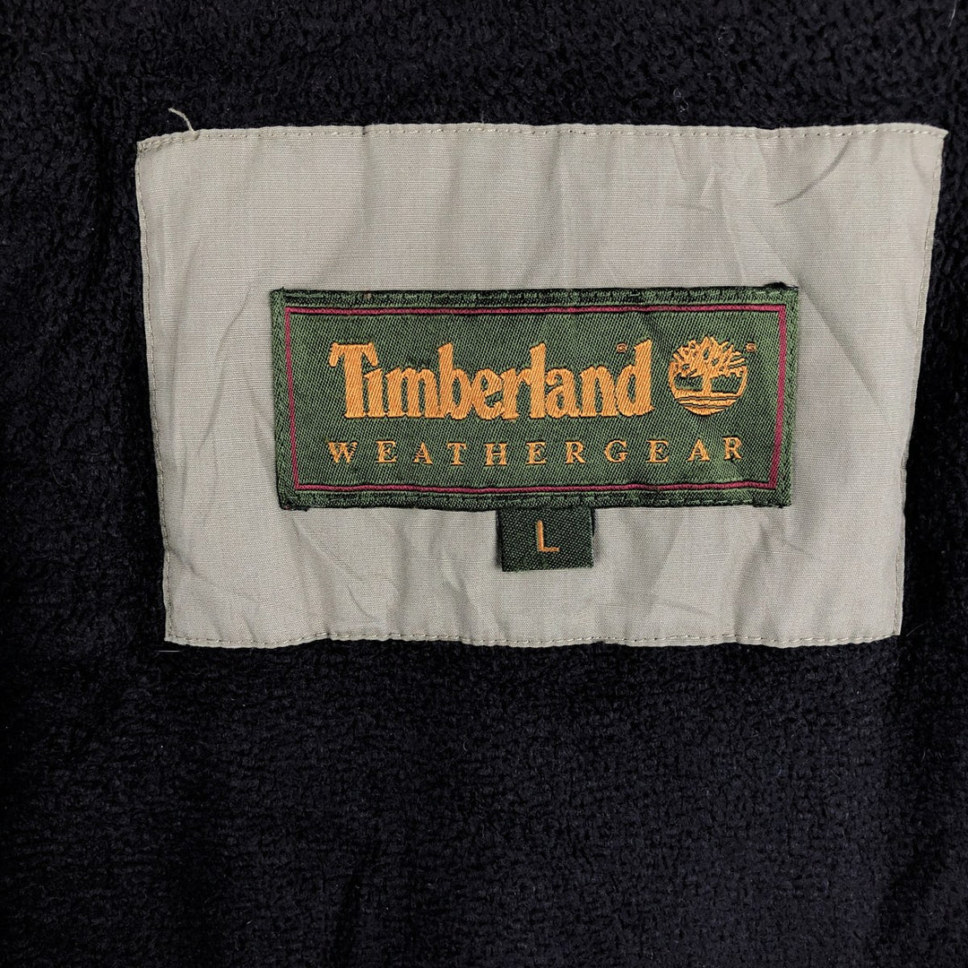 90s-00'S Timberland WEATHERGEAR windbreaker, men's size L polyester Beige type Vintage Second Hand