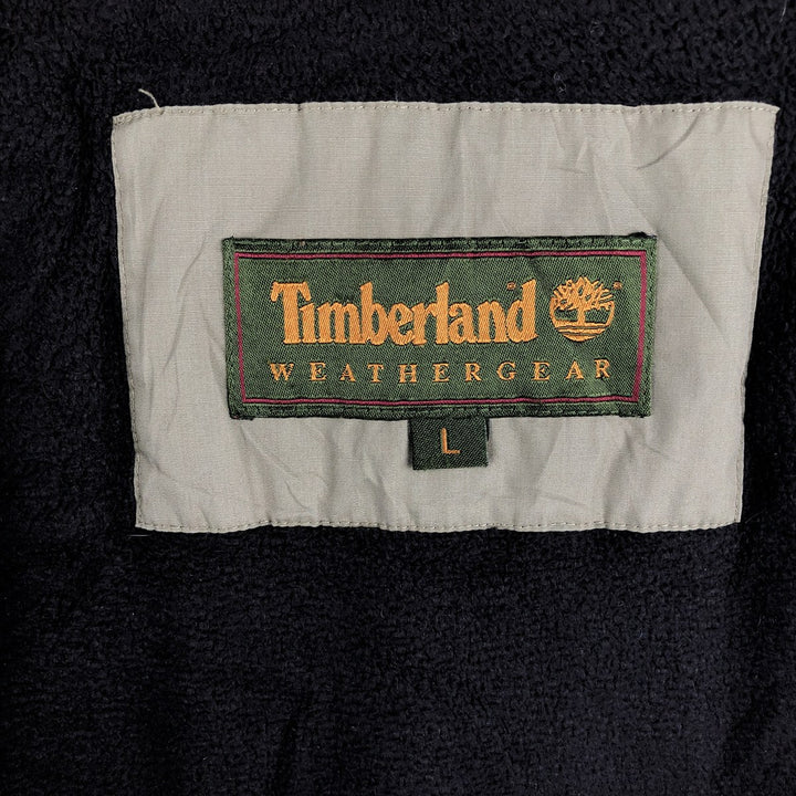 90s-00'S Timberland WEATHERGEAR windbreaker, men's size L polyester Beige type Vintage Second Hand