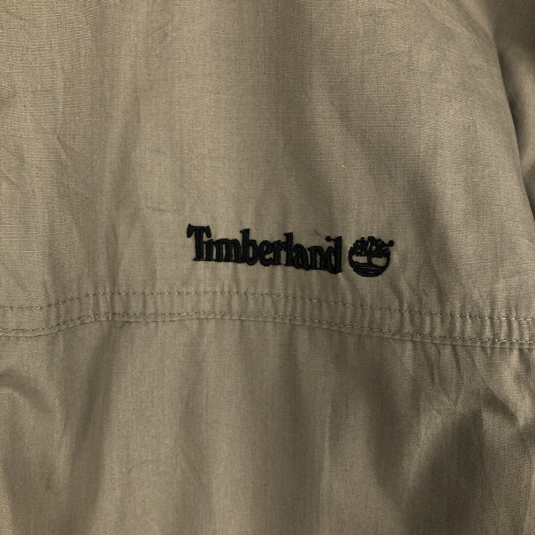 90s-00'S Timberland WEATHERGEAR windbreaker, men's size L polyester Beige type Vintage Second Hand