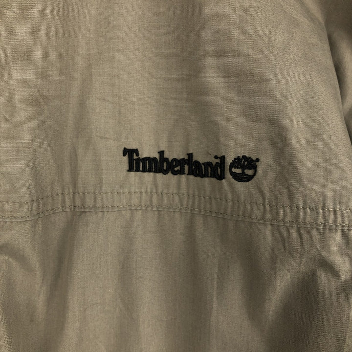 90s-00'S Timberland WEATHERGEAR windbreaker, men's size L polyester Beige type Vintage Second Hand
