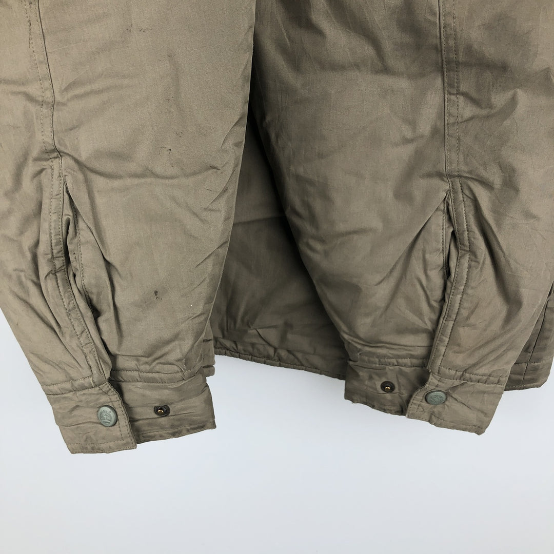 90s-00'S Timberland WEATHERGEAR windbreaker, men's size L polyester Beige type Vintage Second Hand