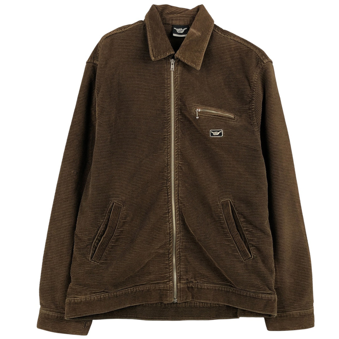 HANG LOOSE Corduroy Jacket, Men's Size S cotton brown type Vintage Second Hand
