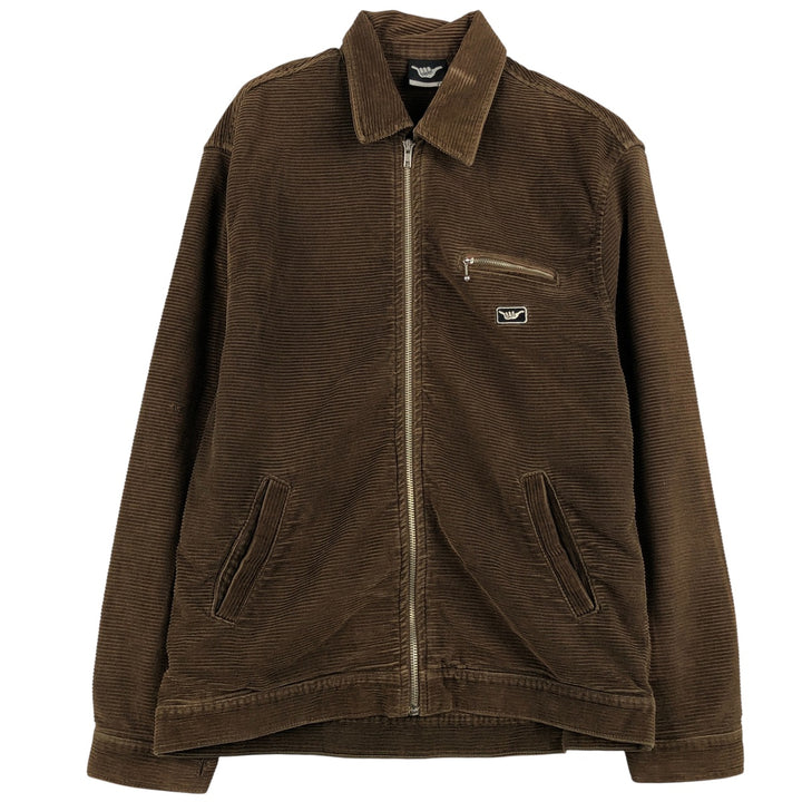 HANG LOOSE Corduroy Jacket, Men's Size S cotton brown type Vintage Second Hand