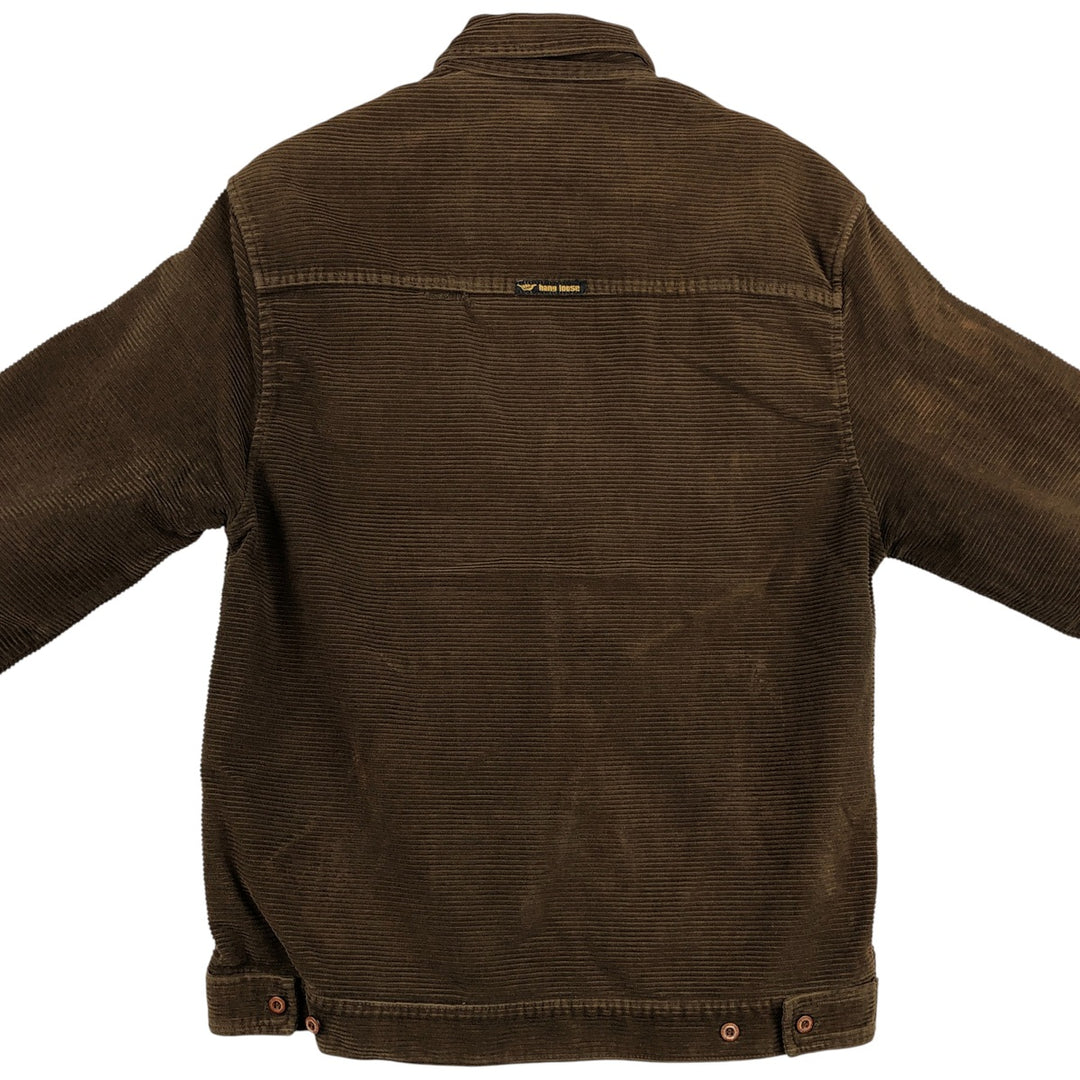 HANG LOOSE Corduroy Jacket, Men's Size S cotton brown type Vintage Second Hand