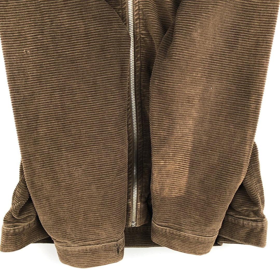 HANG LOOSE Corduroy Jacket, Men's Size S cotton brown type Vintage Second Hand