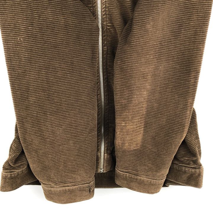 HANG LOOSE Corduroy Jacket, Men's Size S cotton brown type Vintage Second Hand