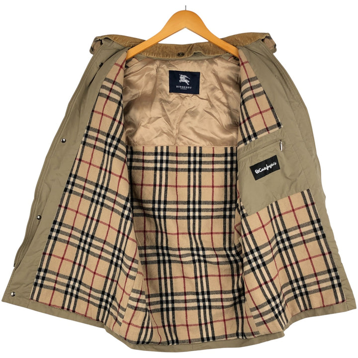 Burberry's LONDON padded cotton jacket, men's size L unclear Beige type Vintage Second Hand