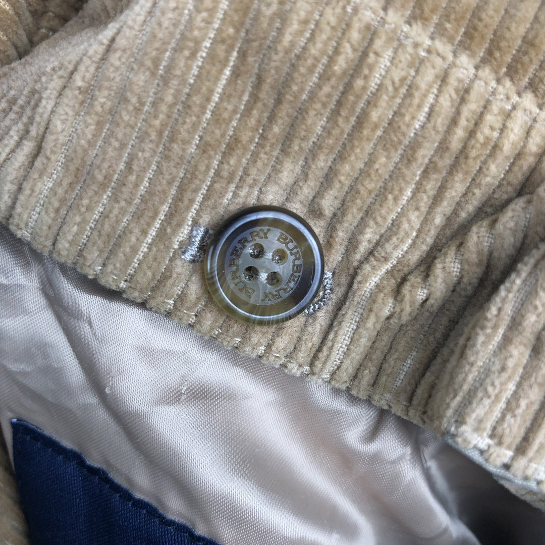 Burberry's LONDON padded cotton jacket, men's size L unclear Beige type Vintage Second Hand